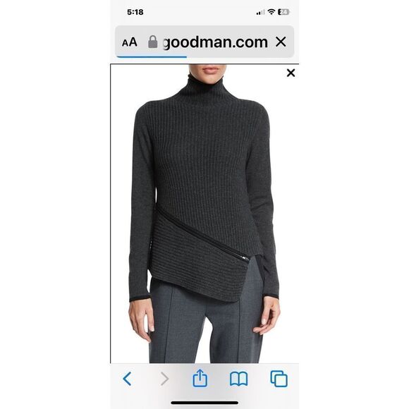 Elie Tahari
Vienna Turtleneck Asymmetric Sweater - Picture 1 of 8